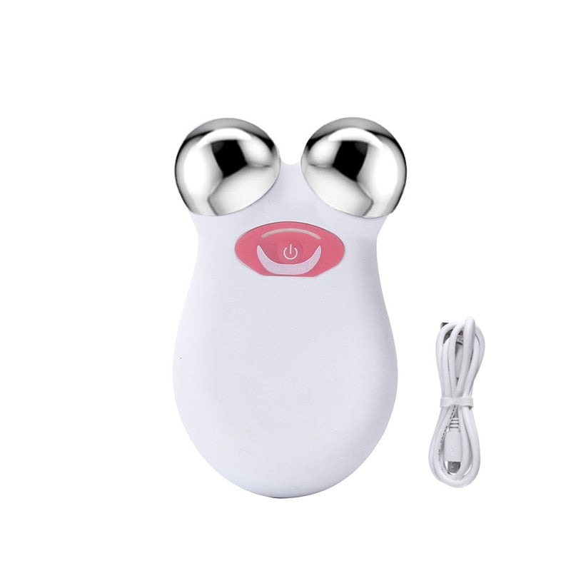 EMS Face Lifting Microcurrent Roller Massager Portable Anti Wrinkle