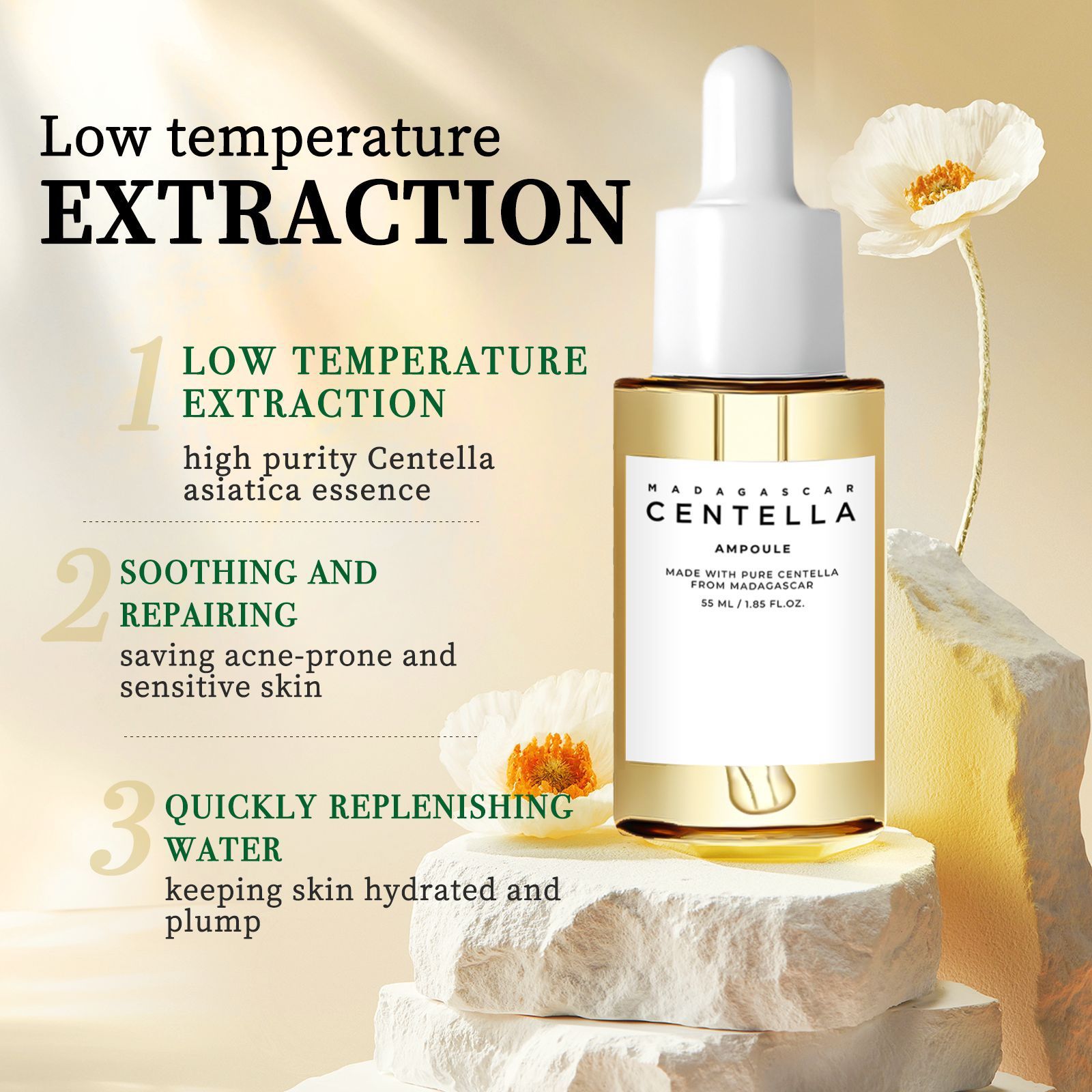 Madagascar Centella Face Serum – Calm, Hydrate & Heal